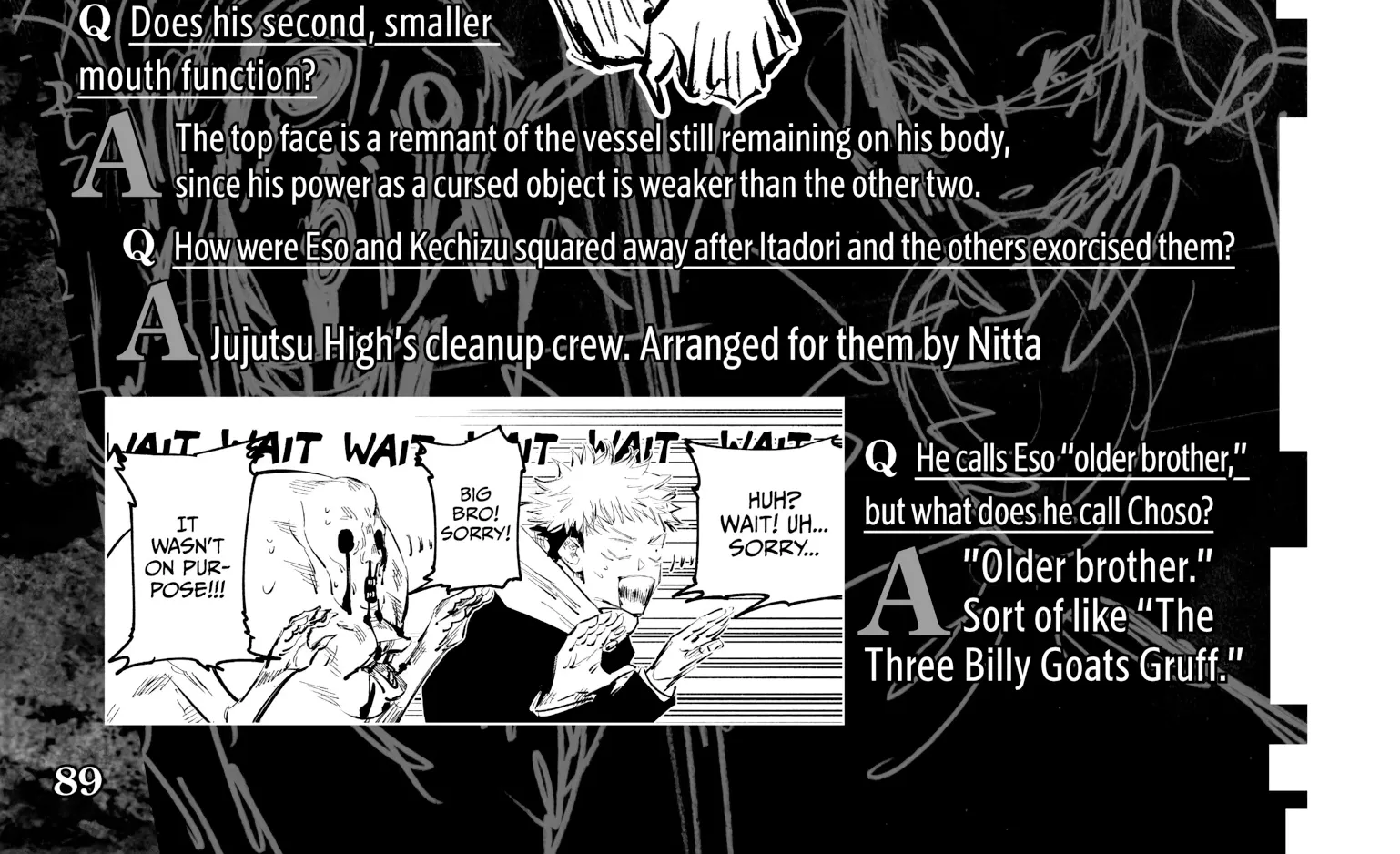 Jujutsu Kaisen: The Official Character Guide, chapter 1, page 162