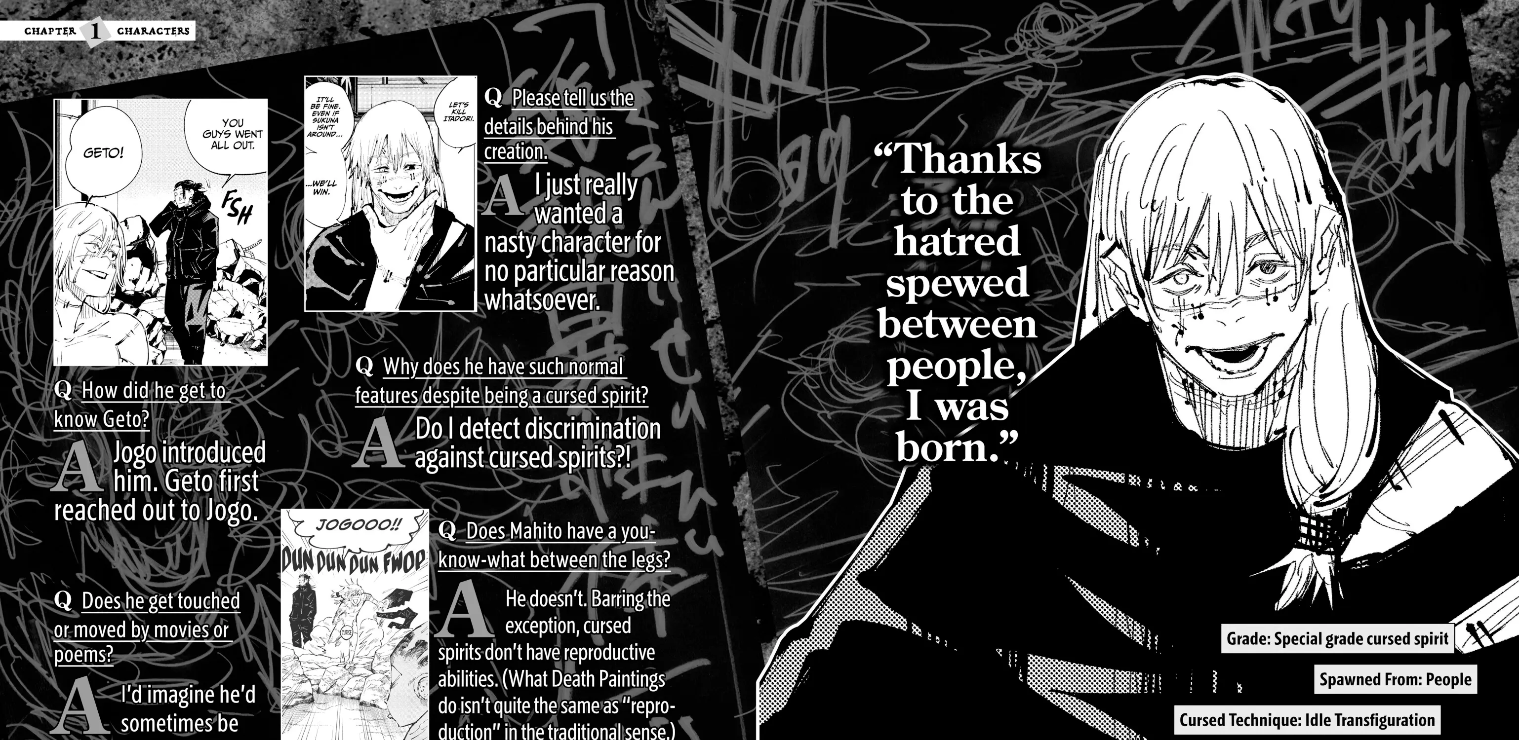 Jujutsu Kaisen: The Official Character Guide, chapter 1, page 163