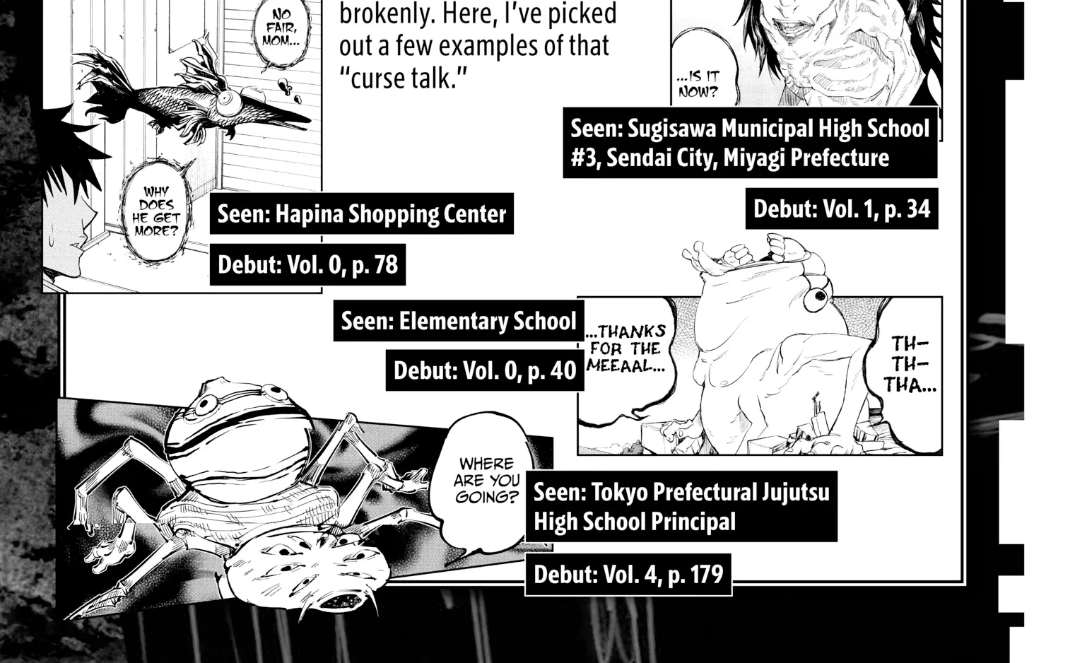 Jujutsu Kaisen: The Official Character Guide, chapter 1, page 176