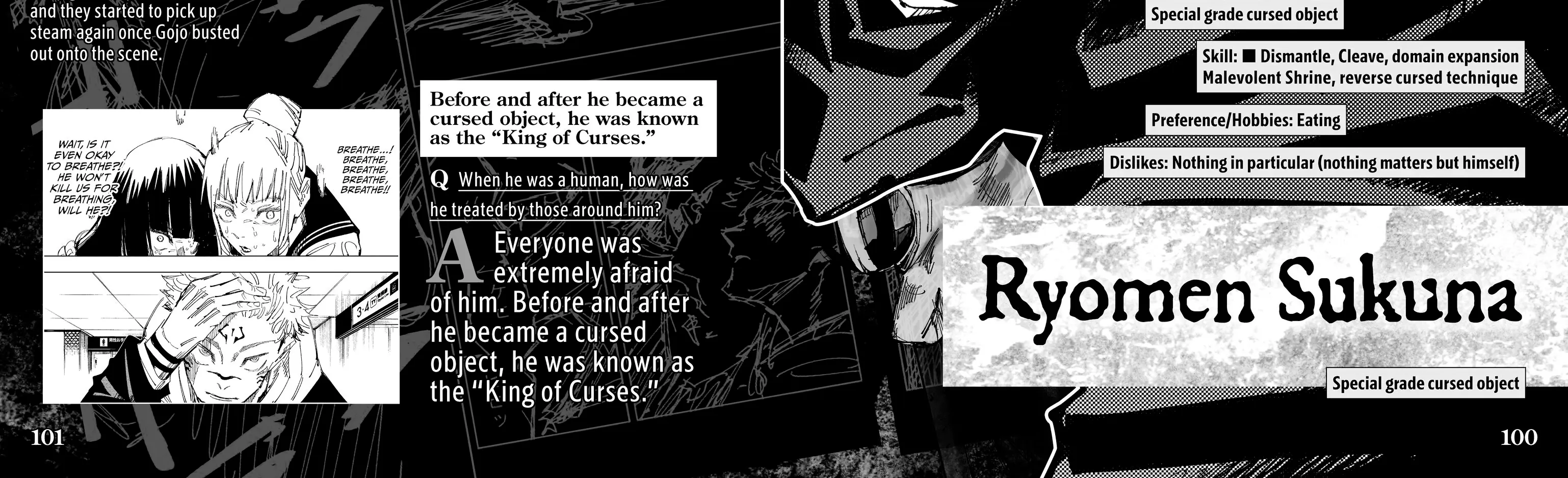Jujutsu Kaisen: The Official Character Guide, chapter 1, page 182
