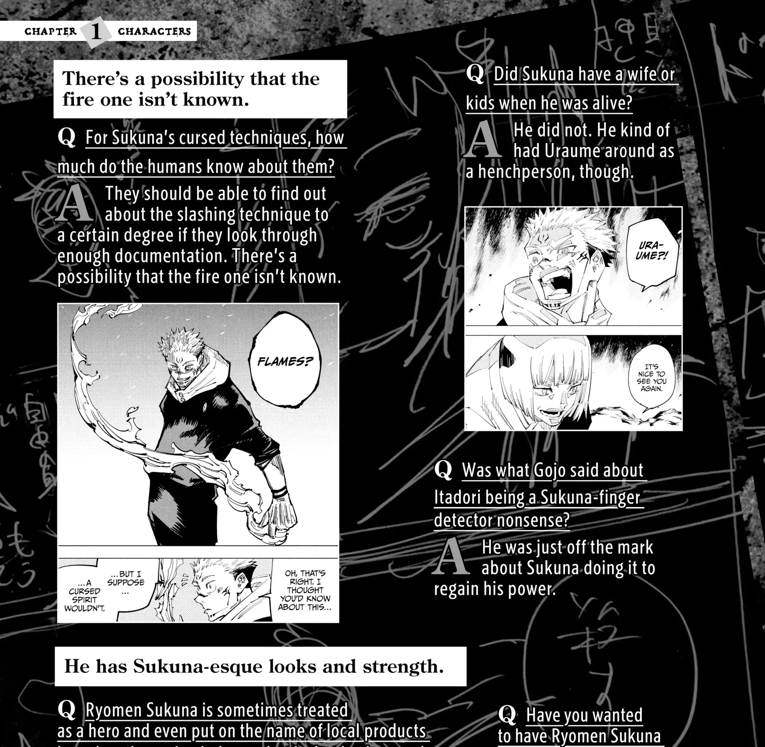 Jujutsu Kaisen: The Official Character Guide, chapter 1, page 185