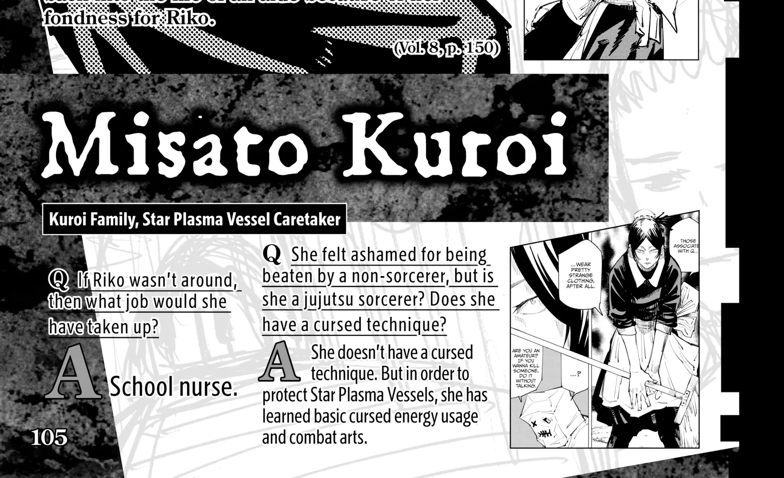Jujutsu Kaisen: The Official Character Guide, chapter 1, page 190