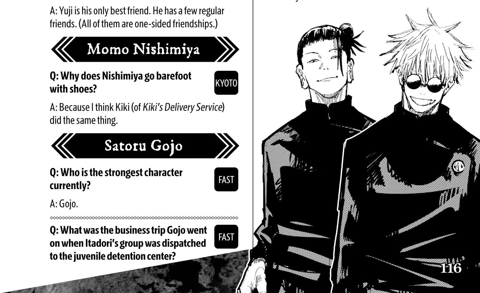 Jujutsu Kaisen: The Official Character Guide, chapter 1, page 210