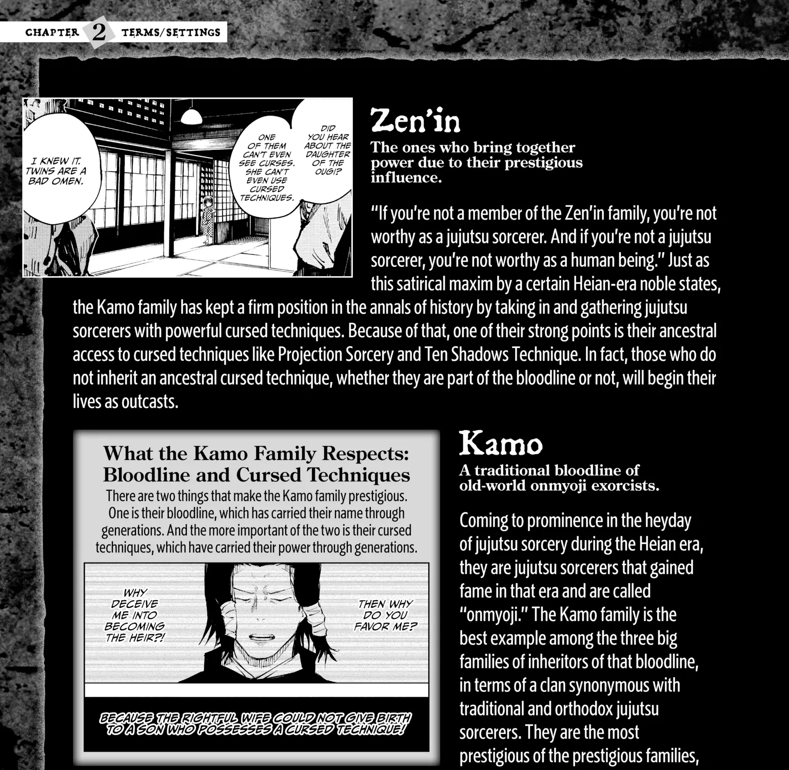Jujutsu Kaisen: The Official Character Guide, chapter 2, page 9