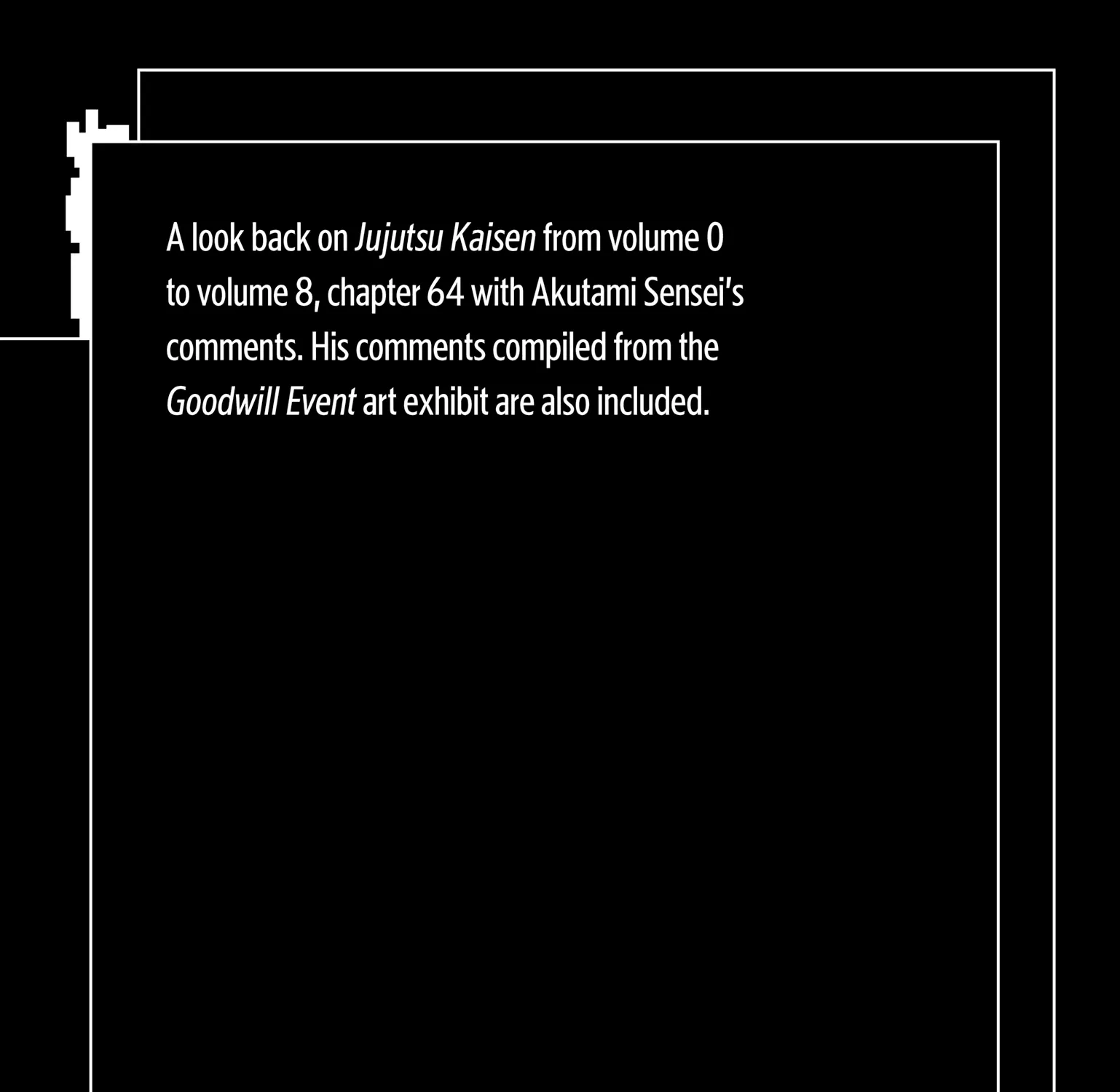 Jujutsu Kaisen: The Official Character Guide, chapter 3, page 1