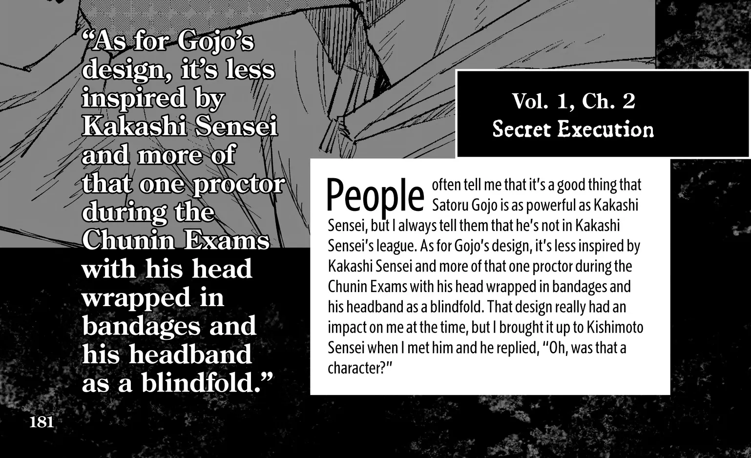 Jujutsu Kaisen: The Official Character Guide, chapter 3, page 14