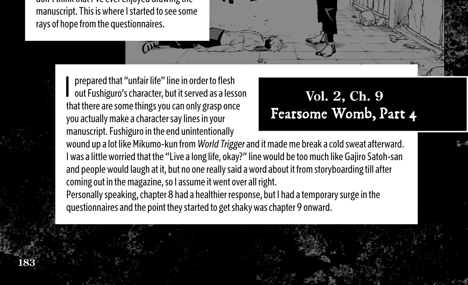 Jujutsu Kaisen: The Official Character Guide, chapter 3, page 18