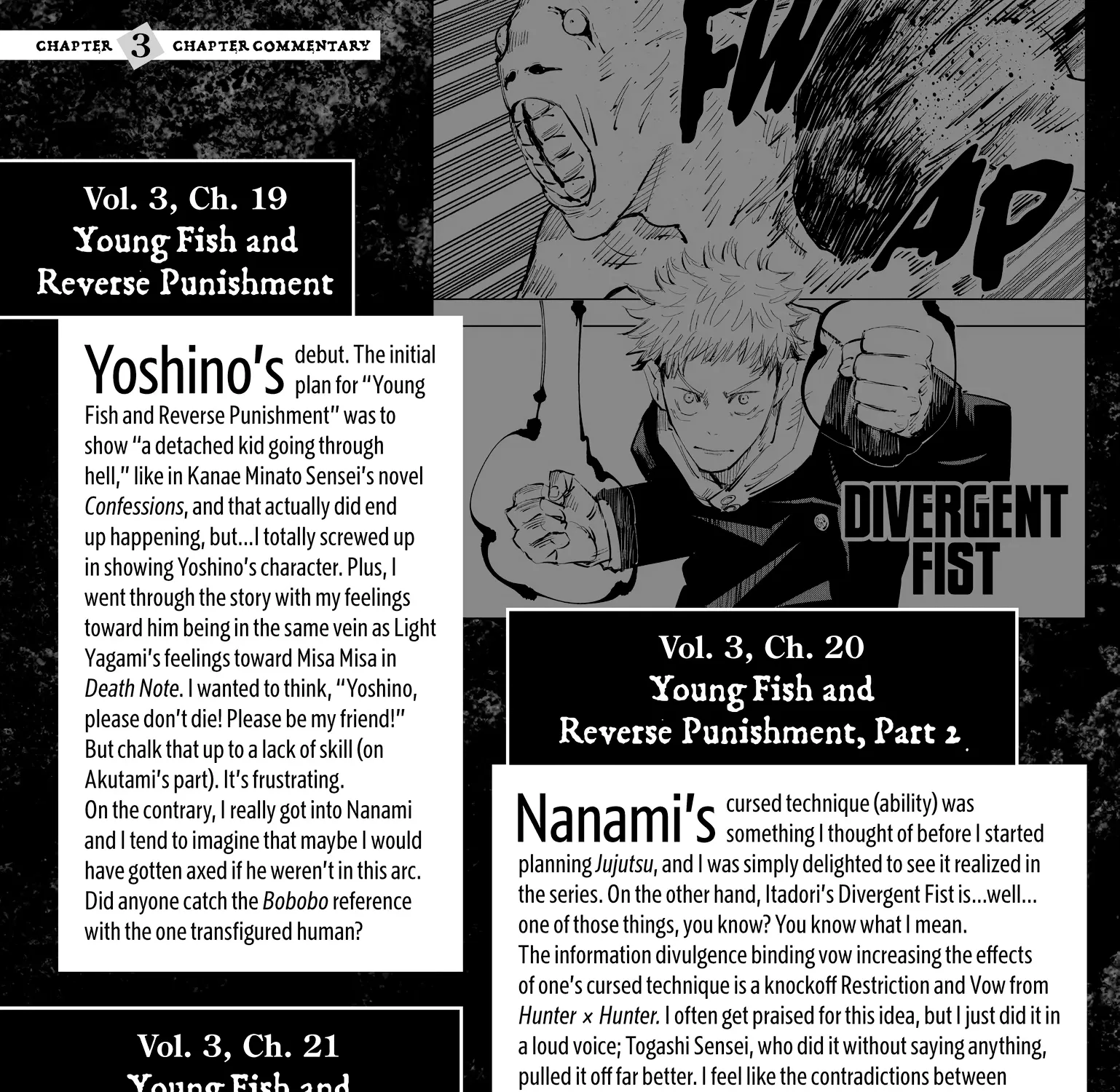 Jujutsu Kaisen: The Official Character Guide, chapter 3, page 27