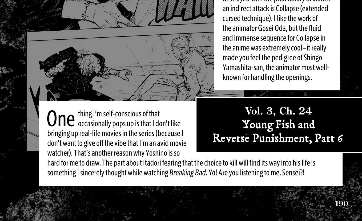 Jujutsu Kaisen: The Official Character Guide, chapter 3, page 30