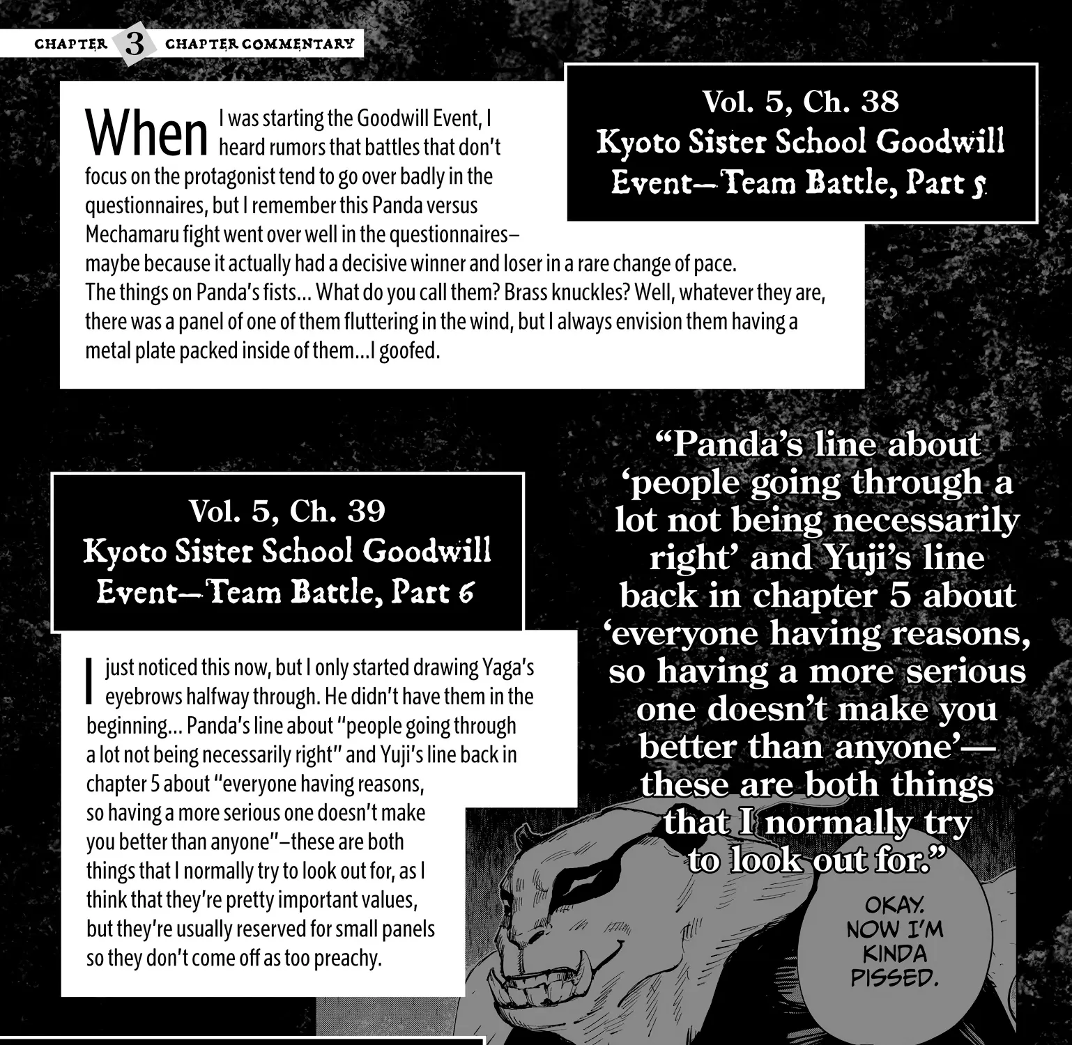Jujutsu Kaisen: The Official Character Guide, chapter 3, page 41