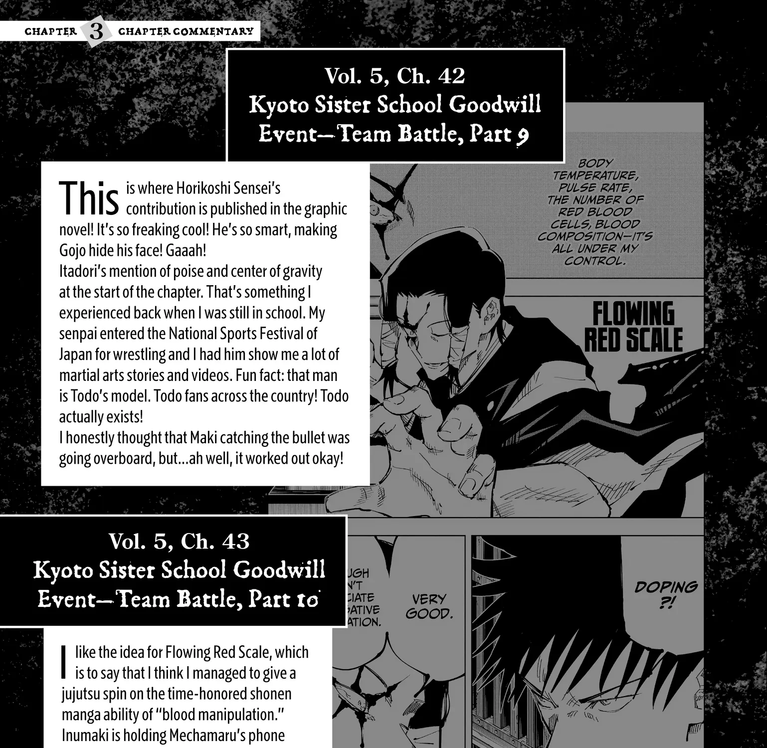 Jujutsu Kaisen: The Official Character Guide, chapter 3, page 45