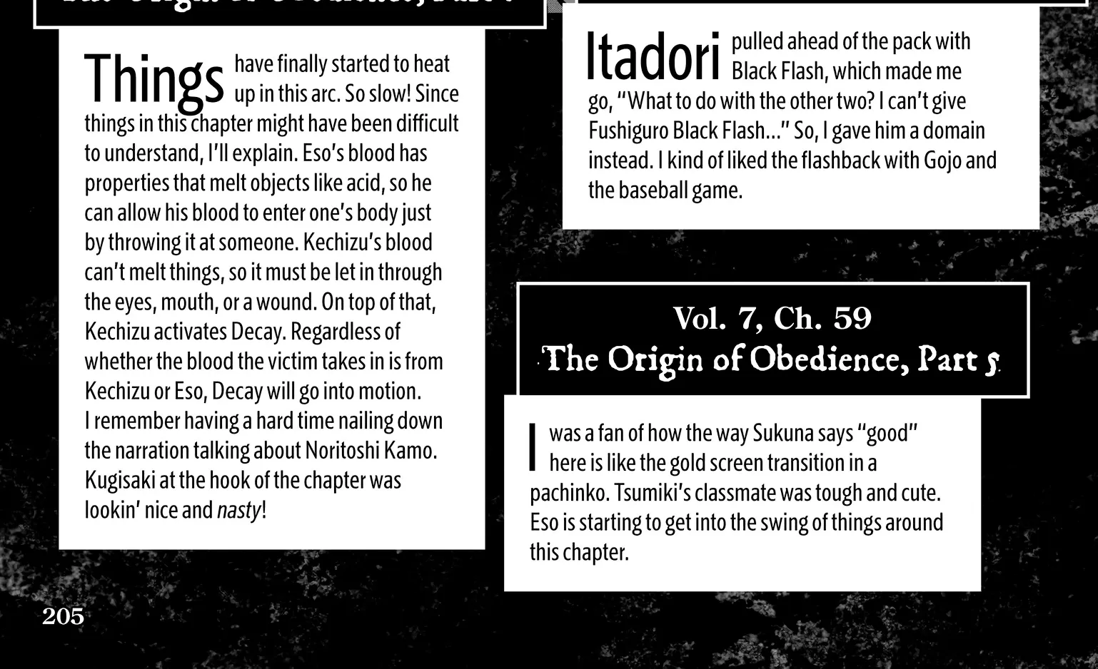Jujutsu Kaisen: The Official Character Guide, chapter 3, page 58