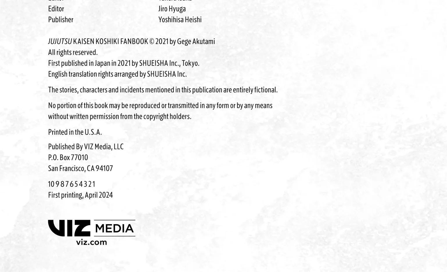 Jujutsu Kaisen: The Official Character Guide, chapter 3.3, page 4
