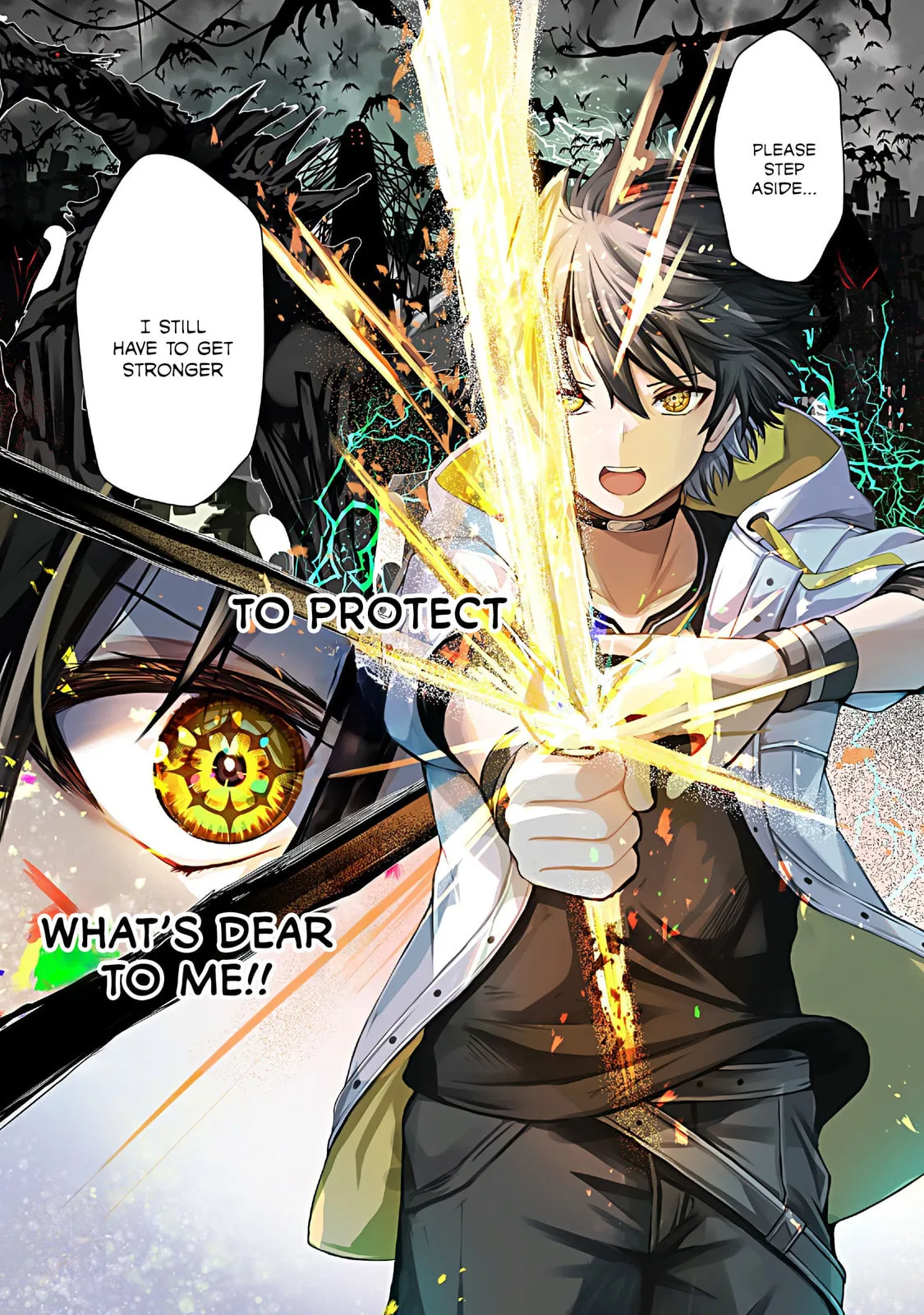 Hai no Sekai wa Kami no Me de irodzuku ～Ore dake mieru Status de, Saijaku kara Saikyou e kakeagaru ~, chapter 1, page 1