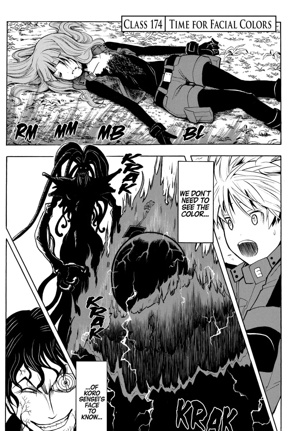 Assassination Classroom, chapter 174, page 1