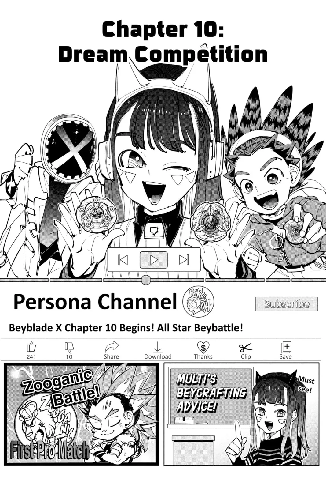 BEYBLADE X, chapter 10, page 1