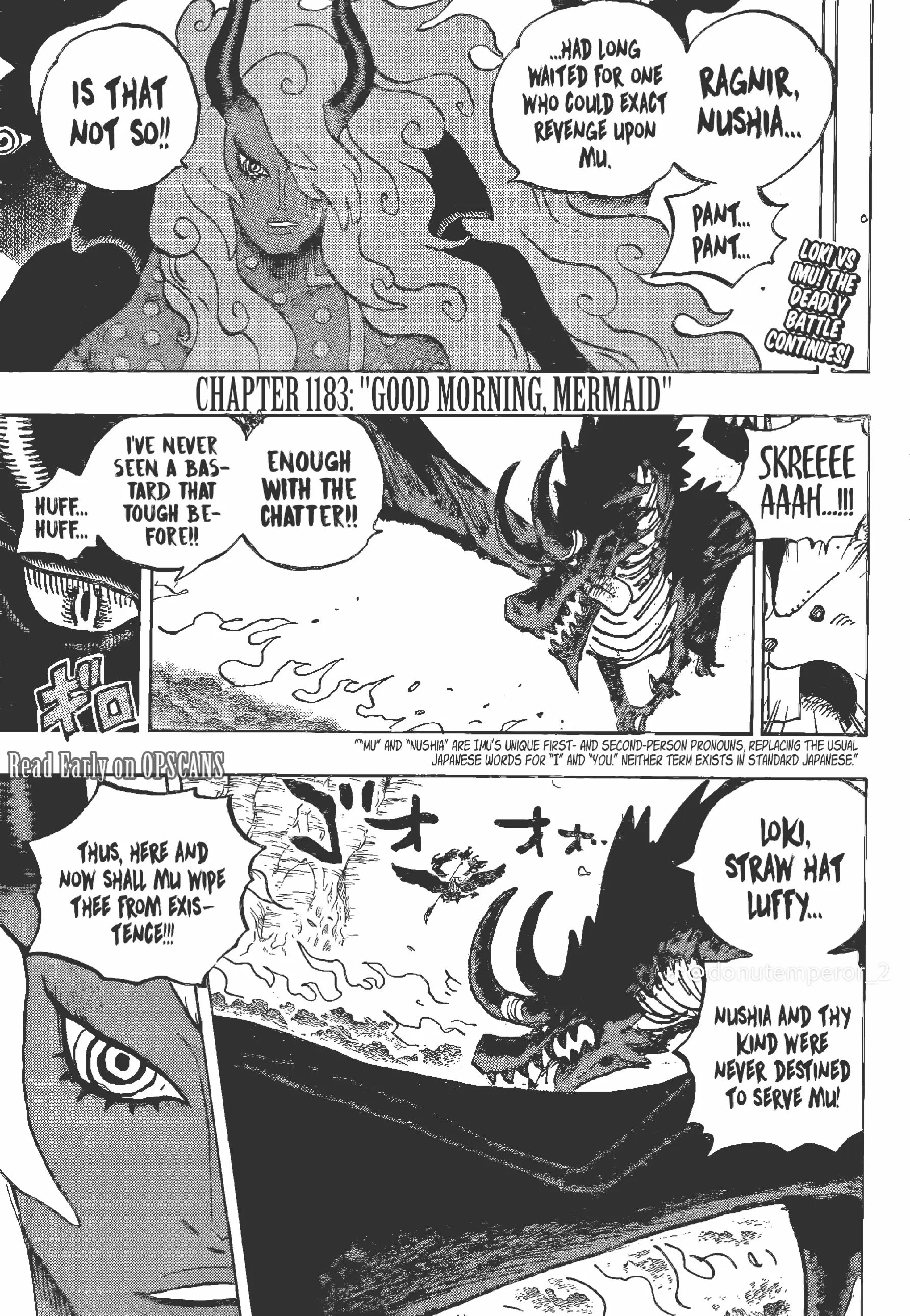 One Piece Manga, chapter 1183 ENG, page 1