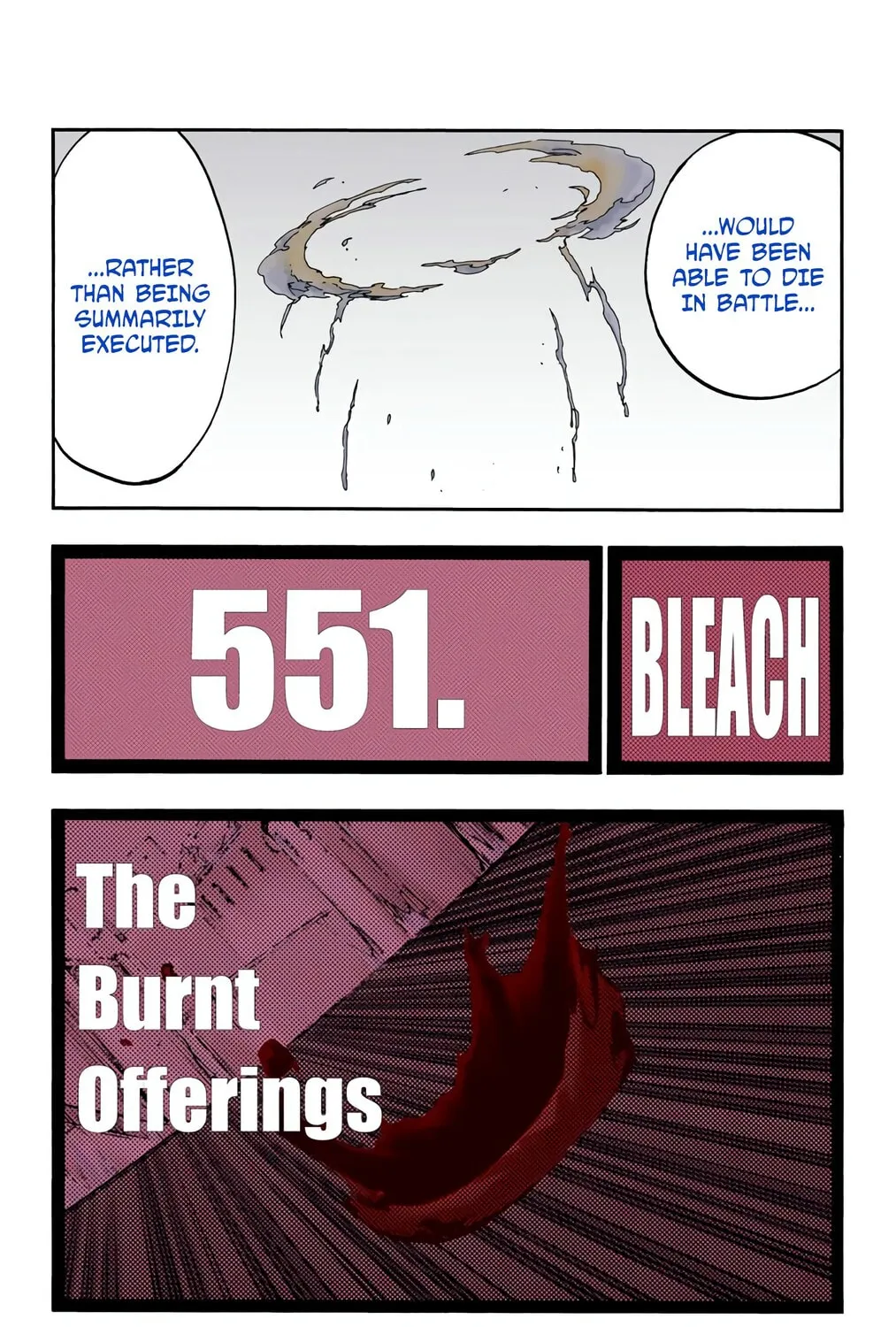 Bleach: Thousand-Year Blood War, chapter 551, page 11