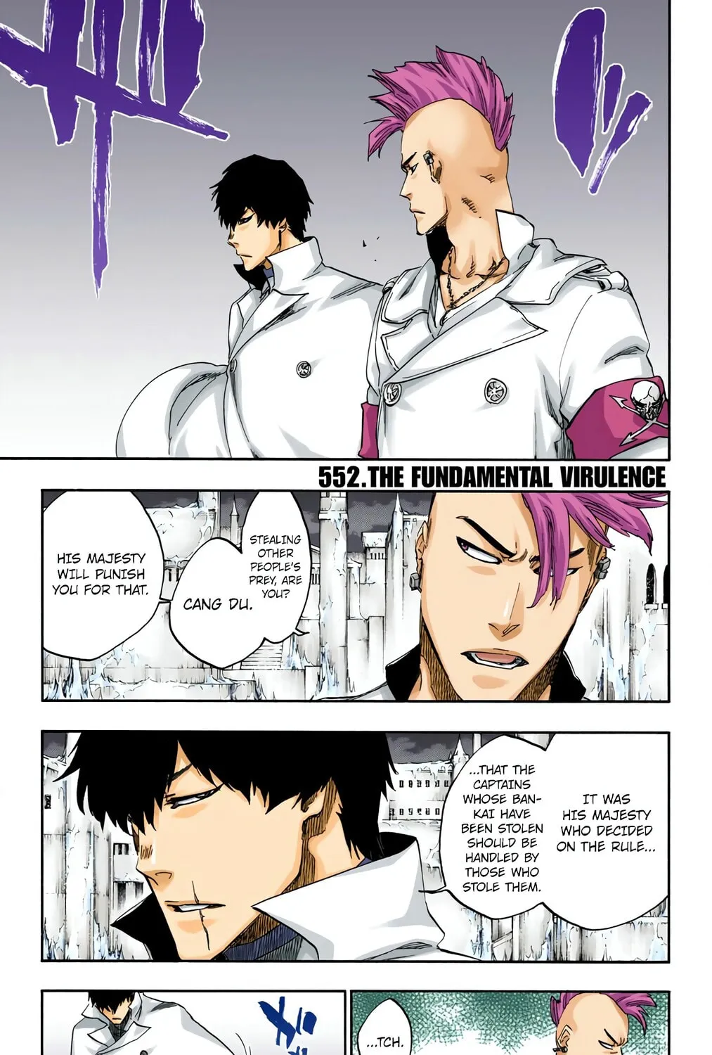 Bleach: Thousand-Year Blood War, chapter 552, page 1