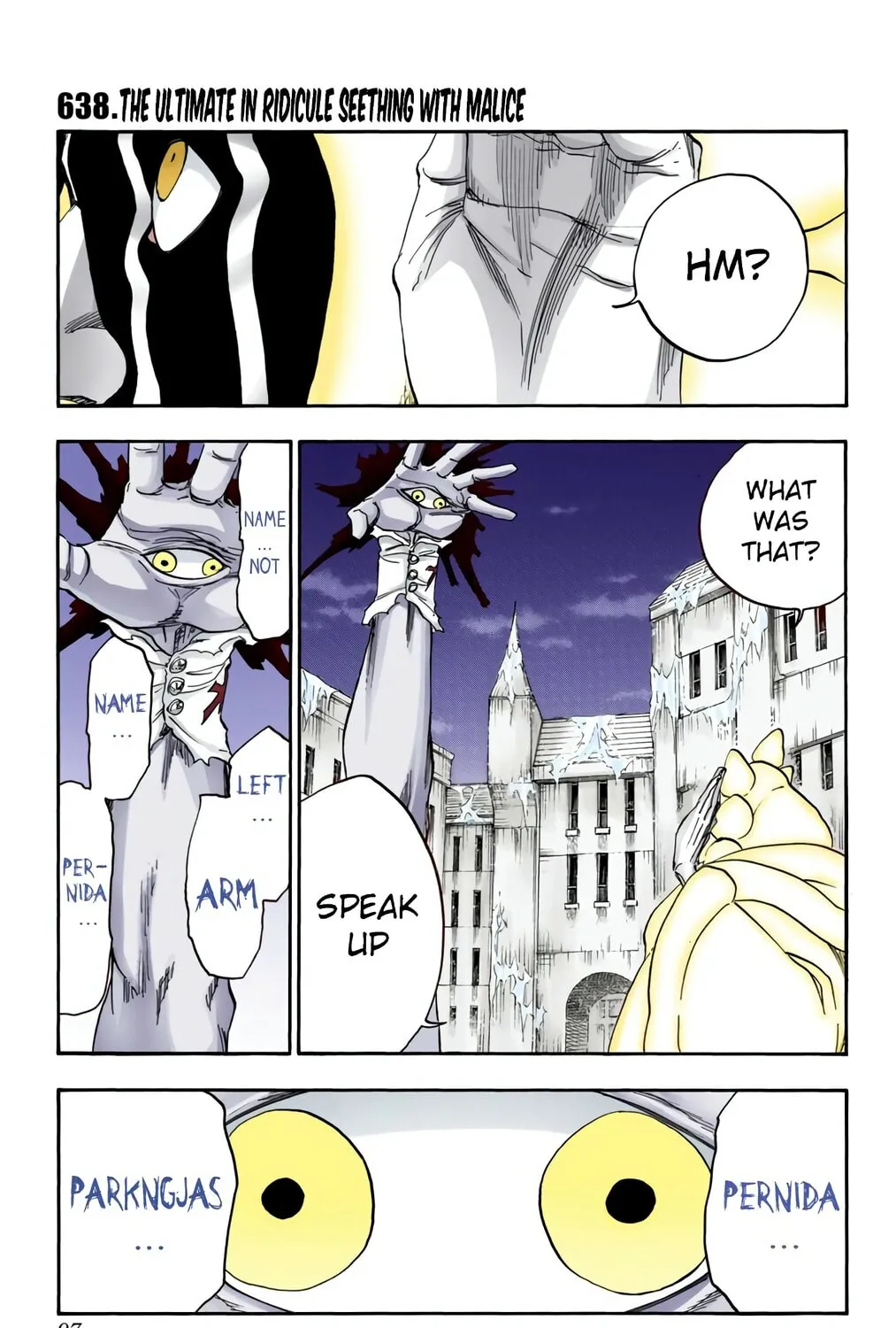 Bleach: Thousand-Year Blood War, chapter 638, page 1