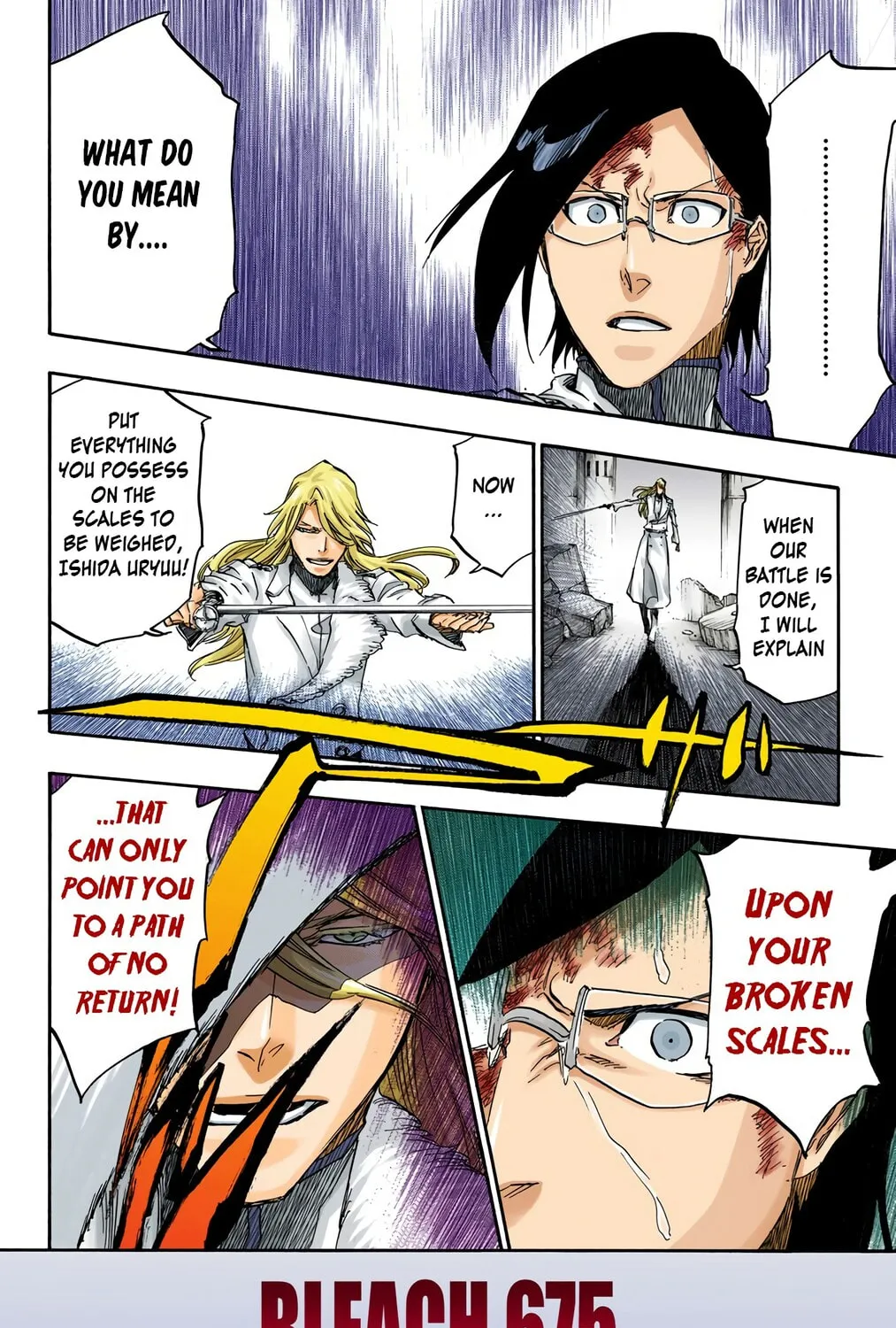 Bleach: Thousand-Year Blood War, chapter 675, page 7