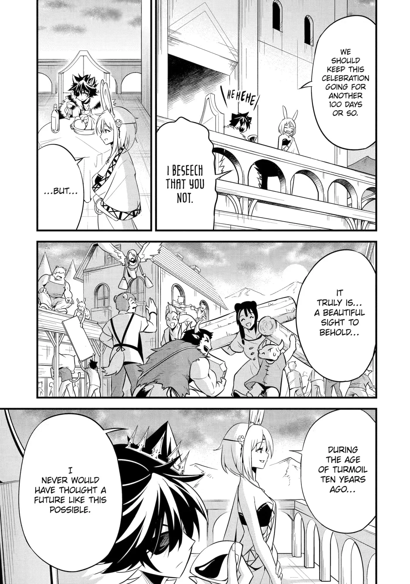The Beast King Ouma Reconquers the World, chapter 1, page 14