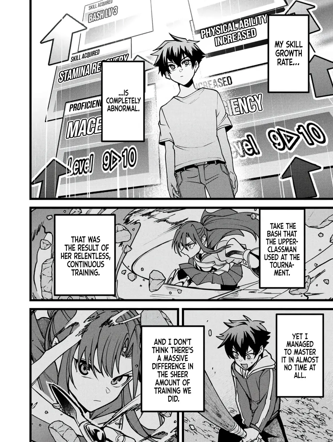 Chronicles of an Online Game Addict's Reincarnation in Another World: He Can't Use the Fighting Skill That Earned Him the Title of Fist King, so He Started Swinging a Club for Eight Hours a Day, chapter 28, page 13