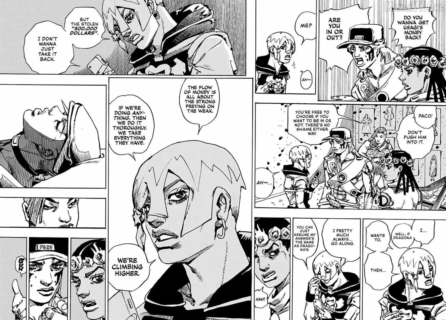 JoJo Bizarre Adventure Part 9: The JoJoLands, chapter 33, page 35