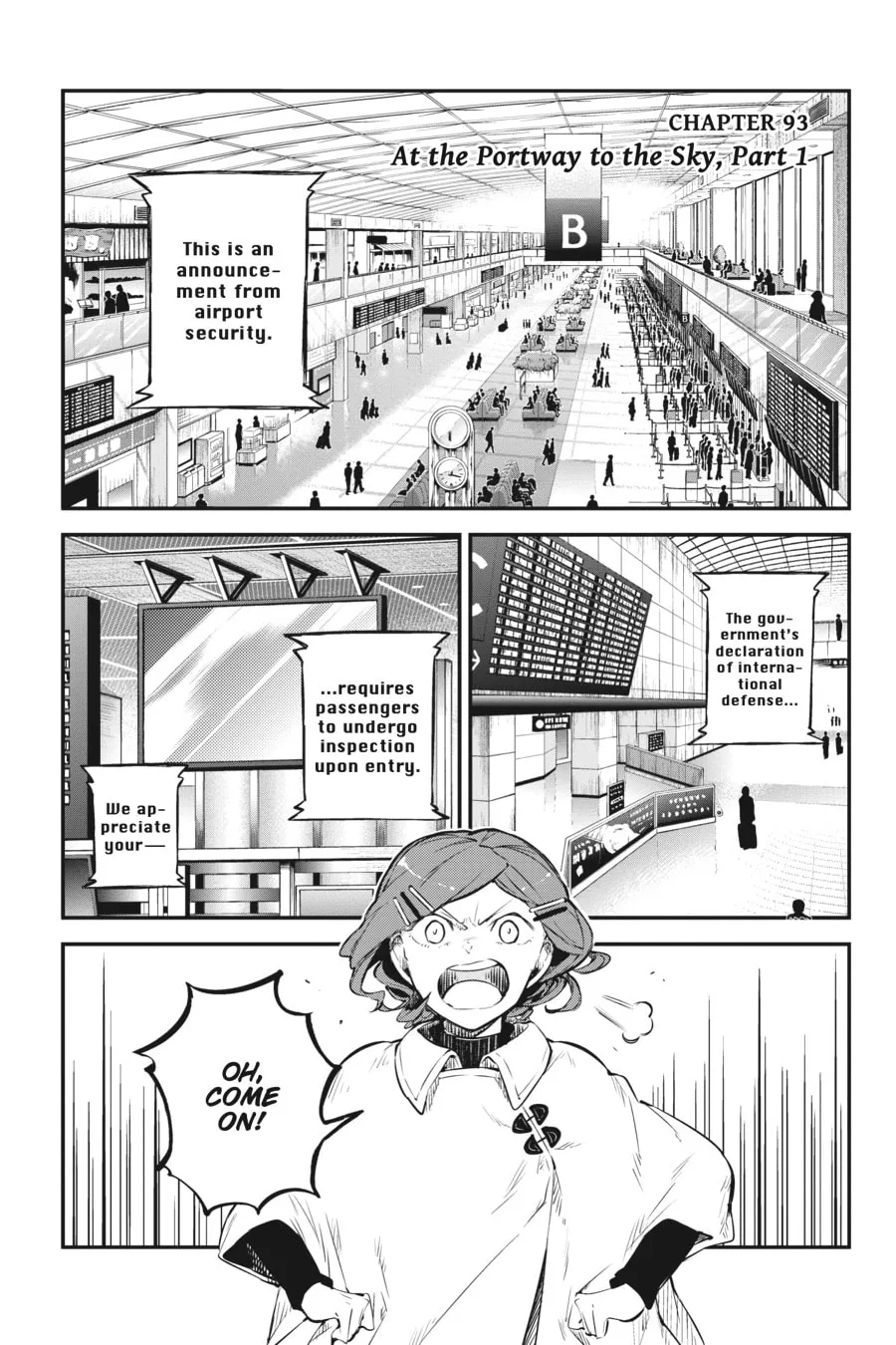 Bungo Stray Dogs, chapter 93, page 1