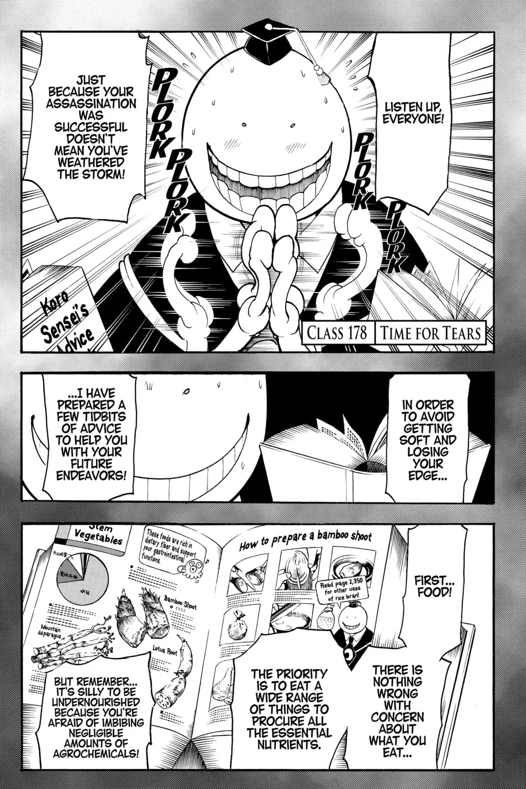 Assassination Classroom, chapter 178, page 1