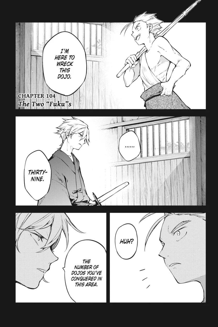 Bungo Stray Dogs, chapter 104, page 1