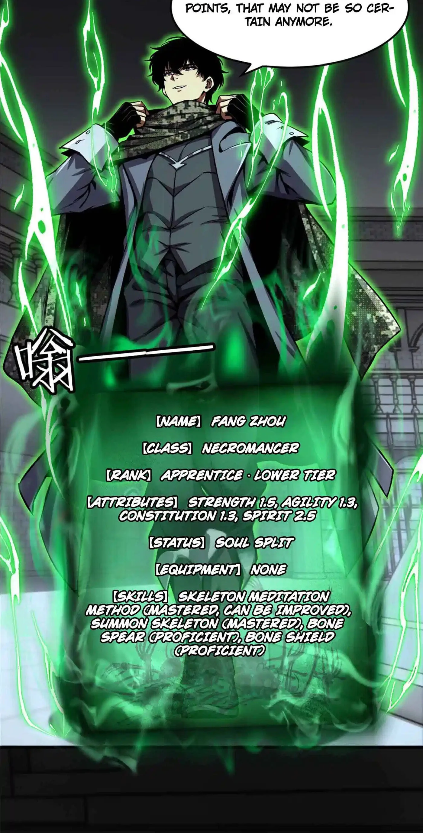 Becoming Necromancer God Through a Skeleton Clone, chapter 6, page 37