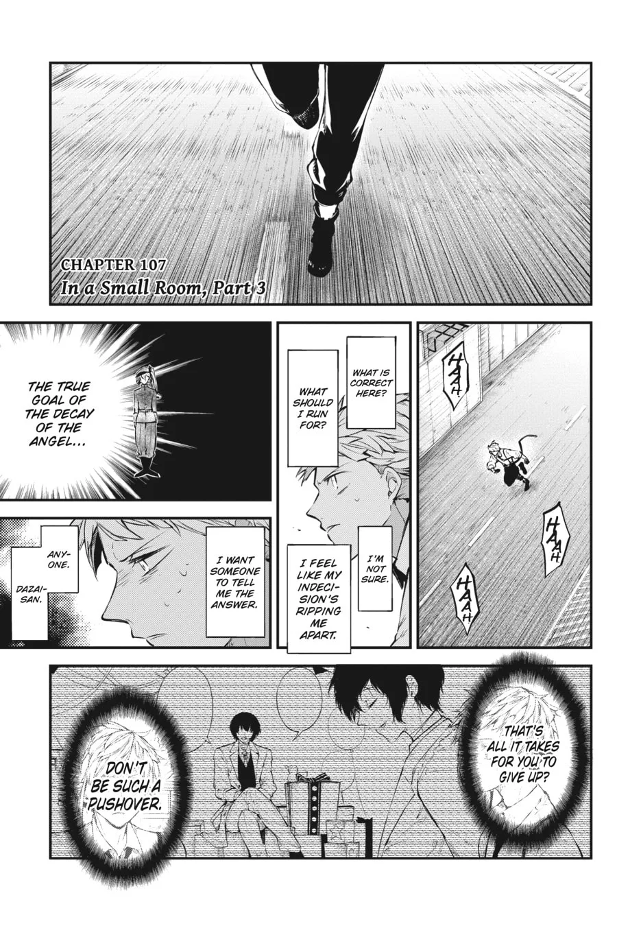 Bungo Stray Dogs, chapter 107, page 1