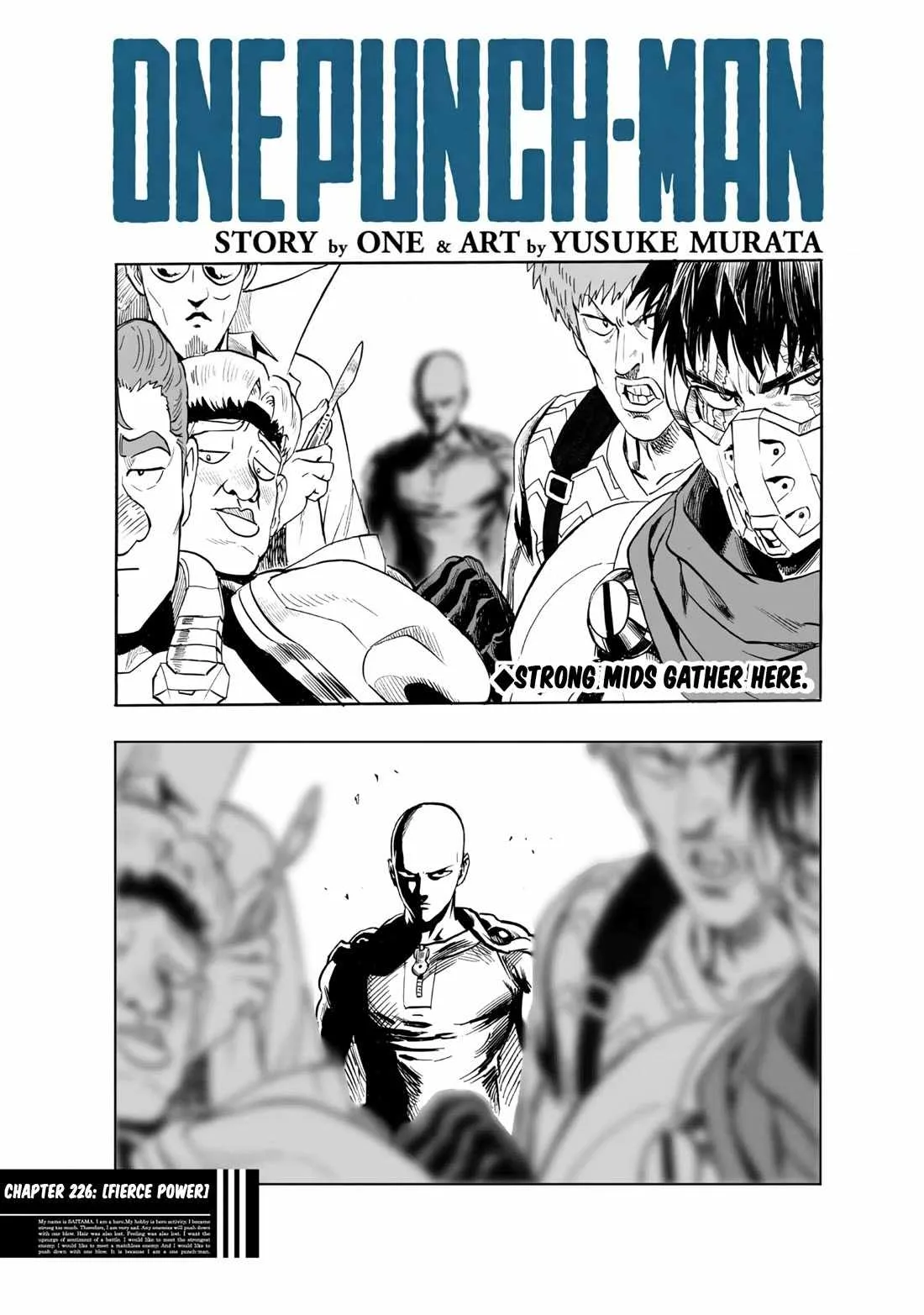One Punch Man, chapter 226, page 1