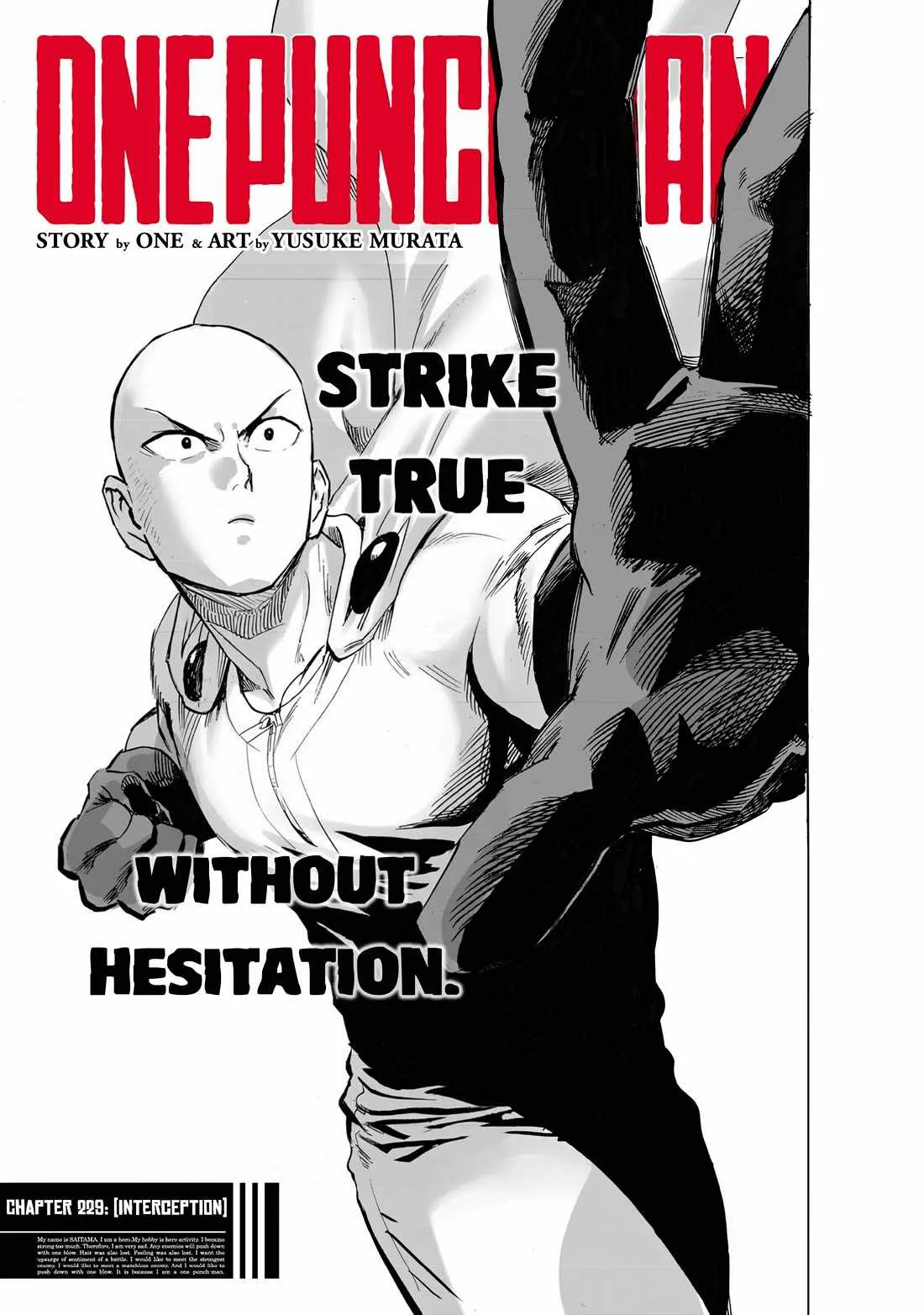 One Punch Man, chapter 229, page 1