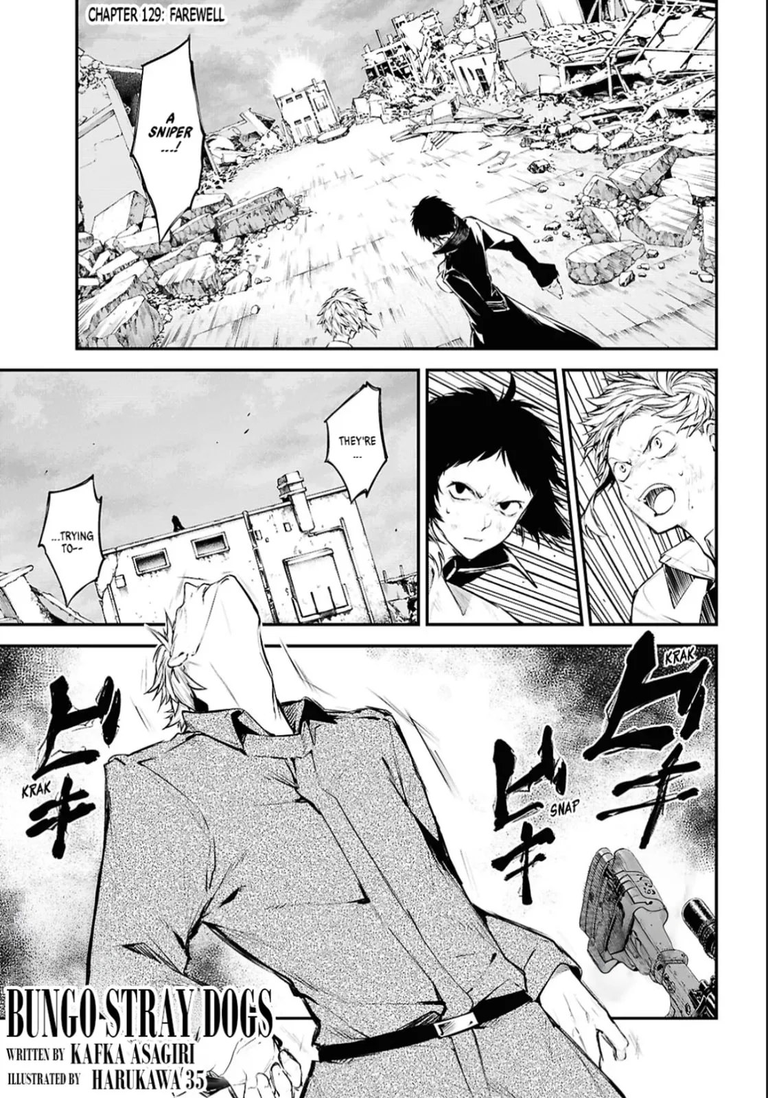 Bungo Stray Dogs, chapter 129, page 1