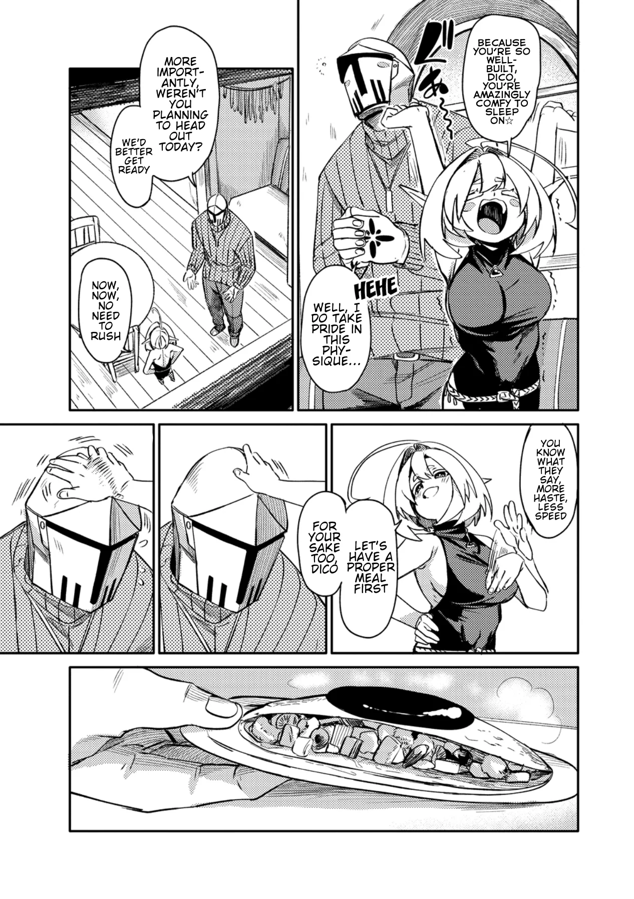 The Elf Picked Up a Heavy Knight., chapter 1, page 6