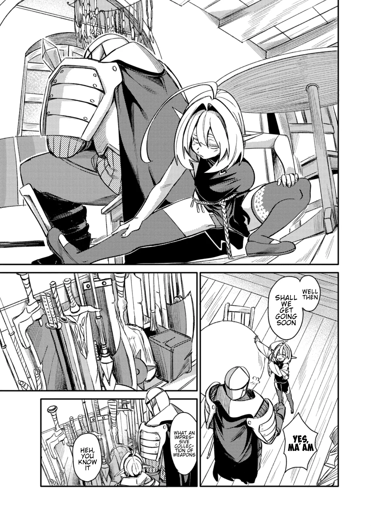 The Elf Picked Up a Heavy Knight., chapter 1, page 11