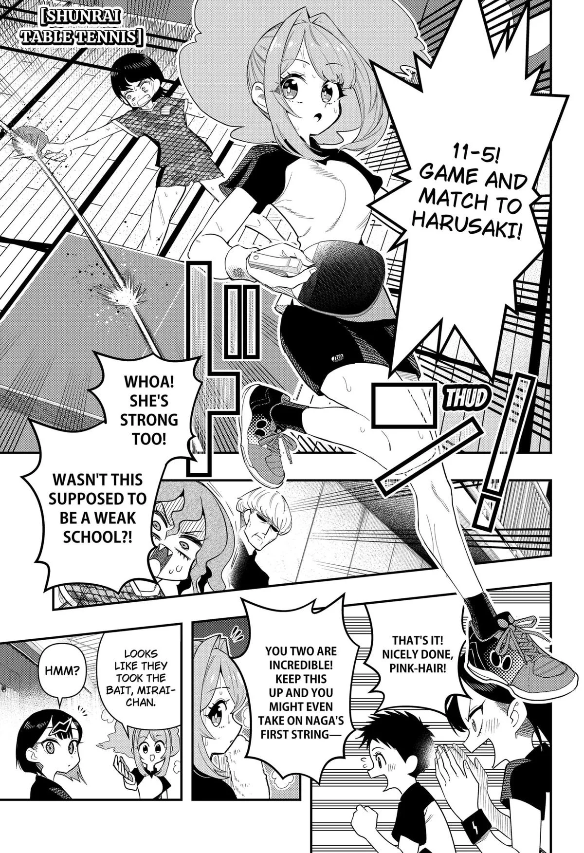 Shunrai Table Tennis, chapter 4, page 1
