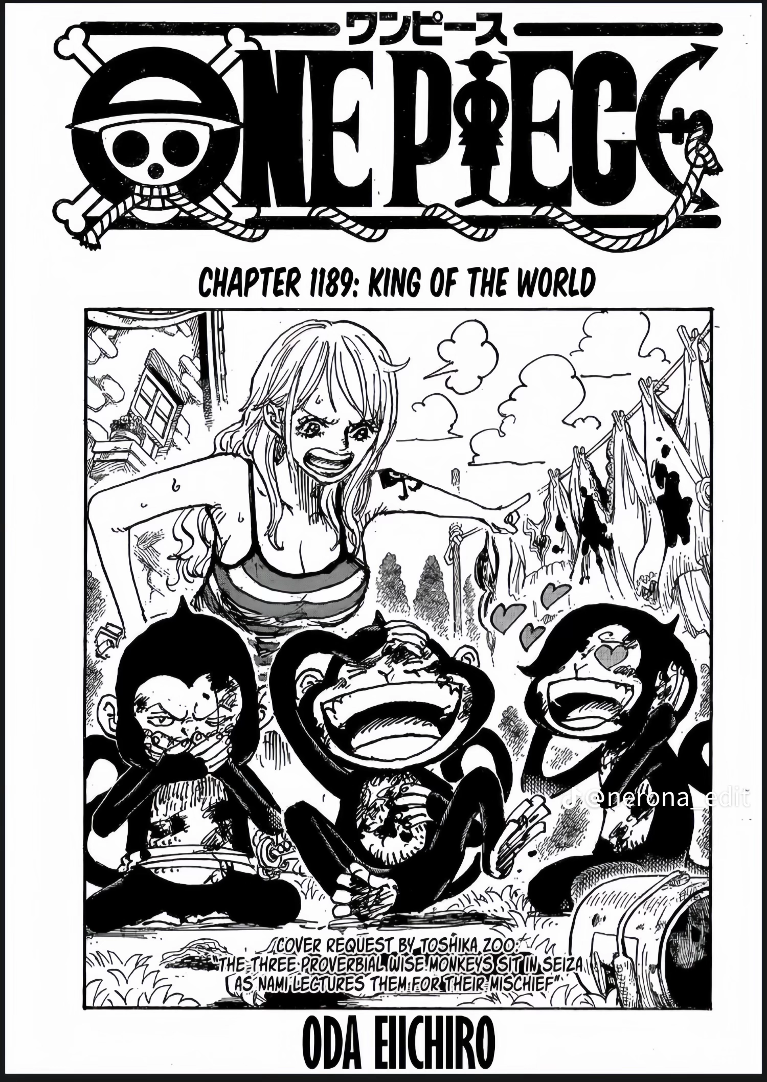 One Piece Manga, chapter 1189, page 1
