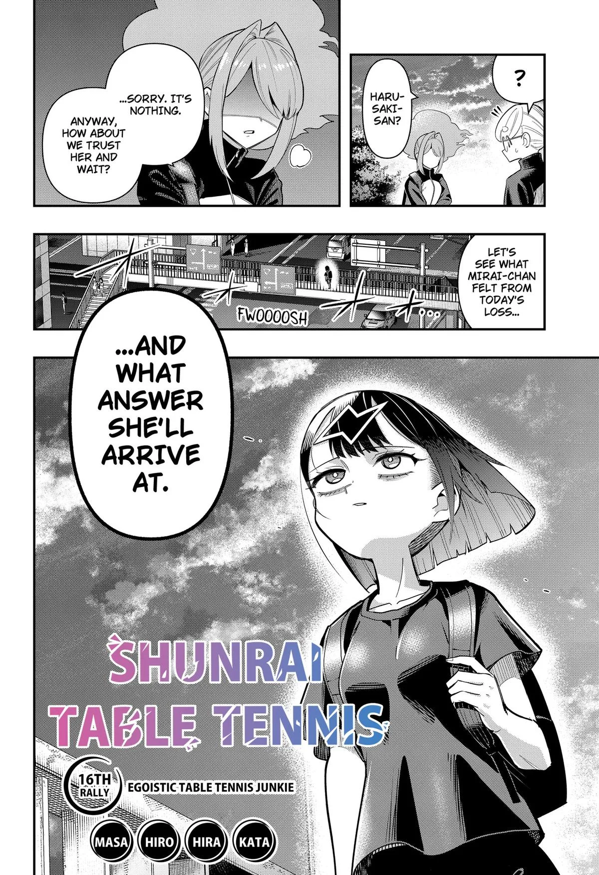 Shunrai Table Tennis, chapter 16, page 2