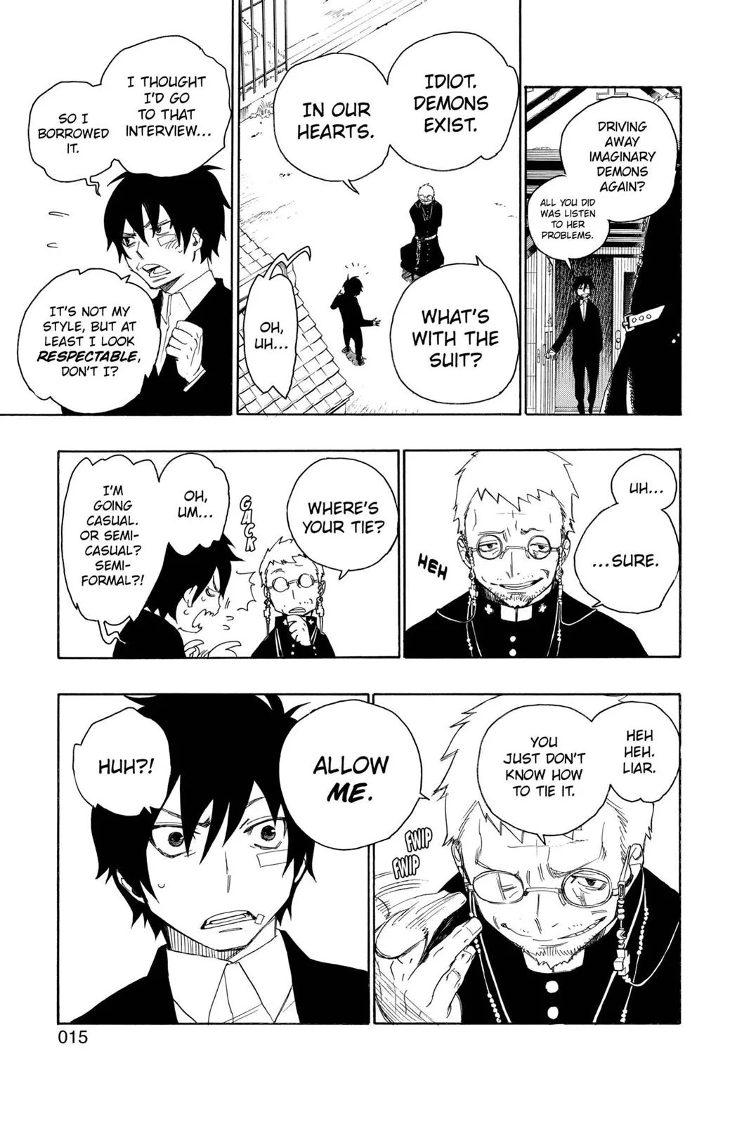 Blue Exorcist, chapter 1, page 15