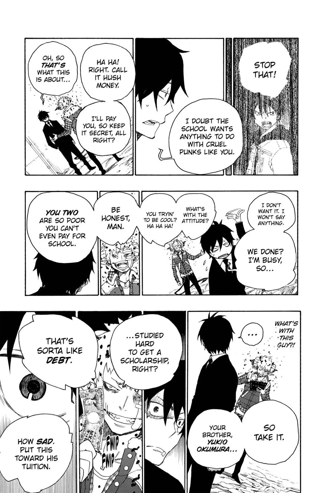 Blue Exorcist, chapter 1, page 23
