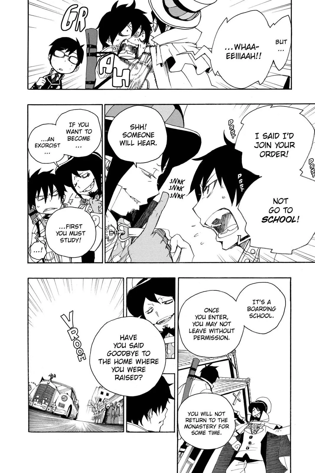 Blue Exorcist, chapter 2, page 4
