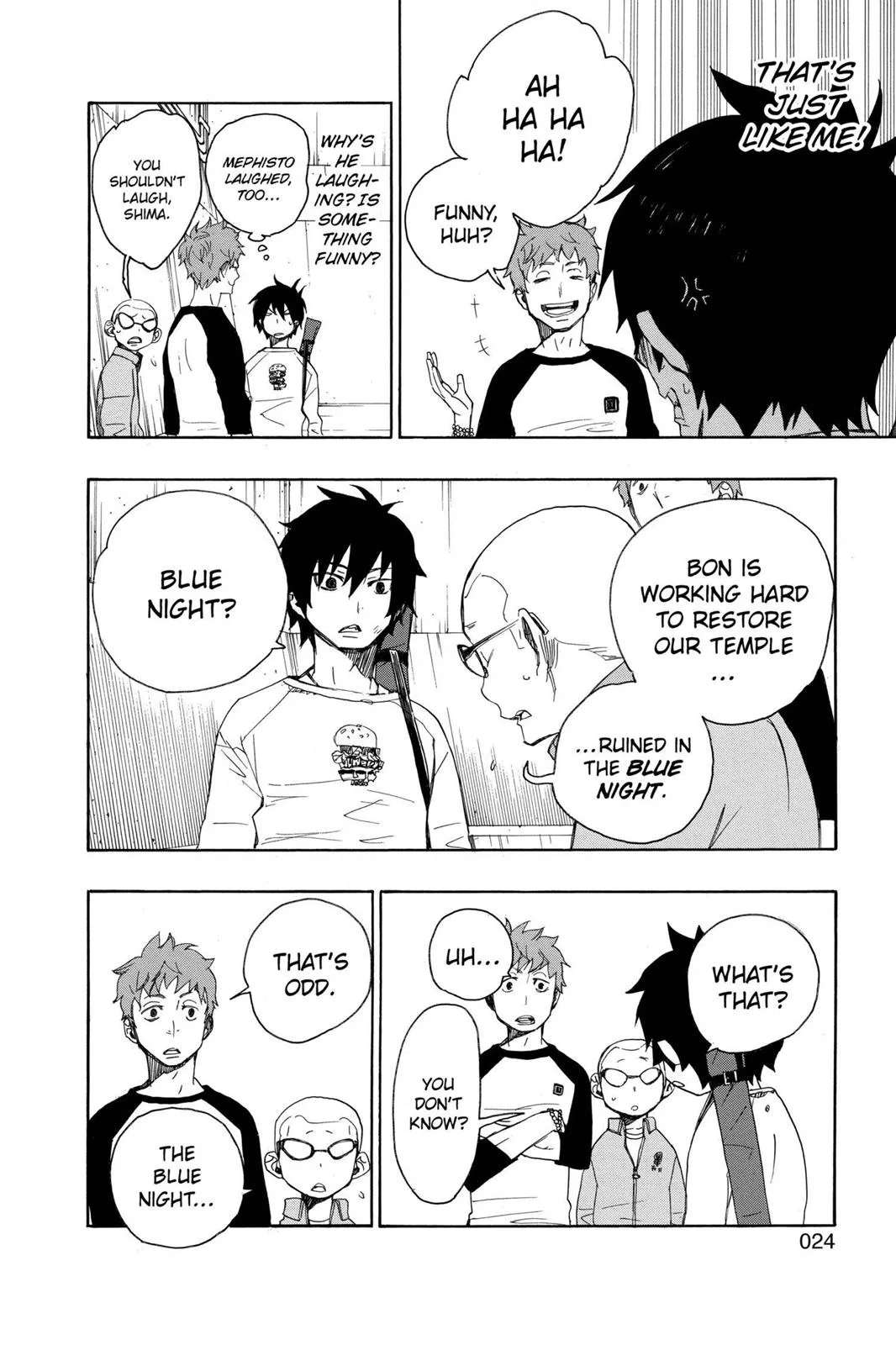 Blue Exorcist, chapter 4, page 25