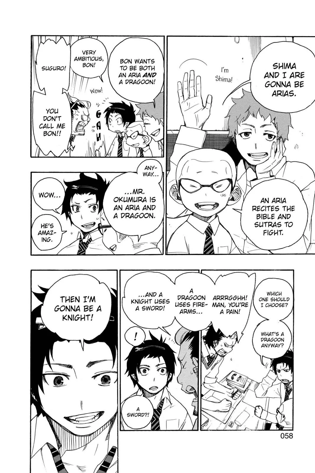 Blue Exorcist, chapter 5, page 8