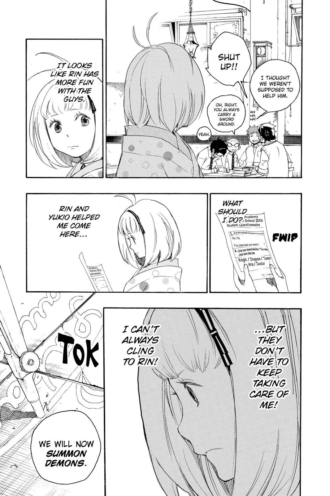 Blue Exorcist, chapter 5, page 9