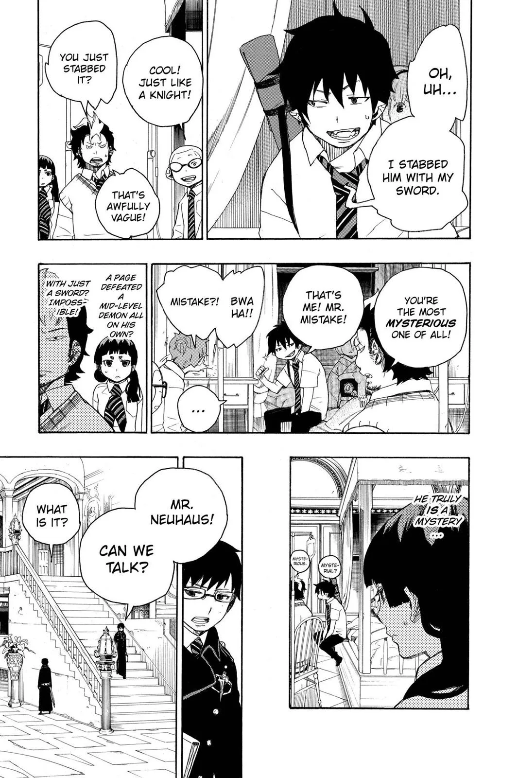 Blue Exorcist, chapter 7, page 9