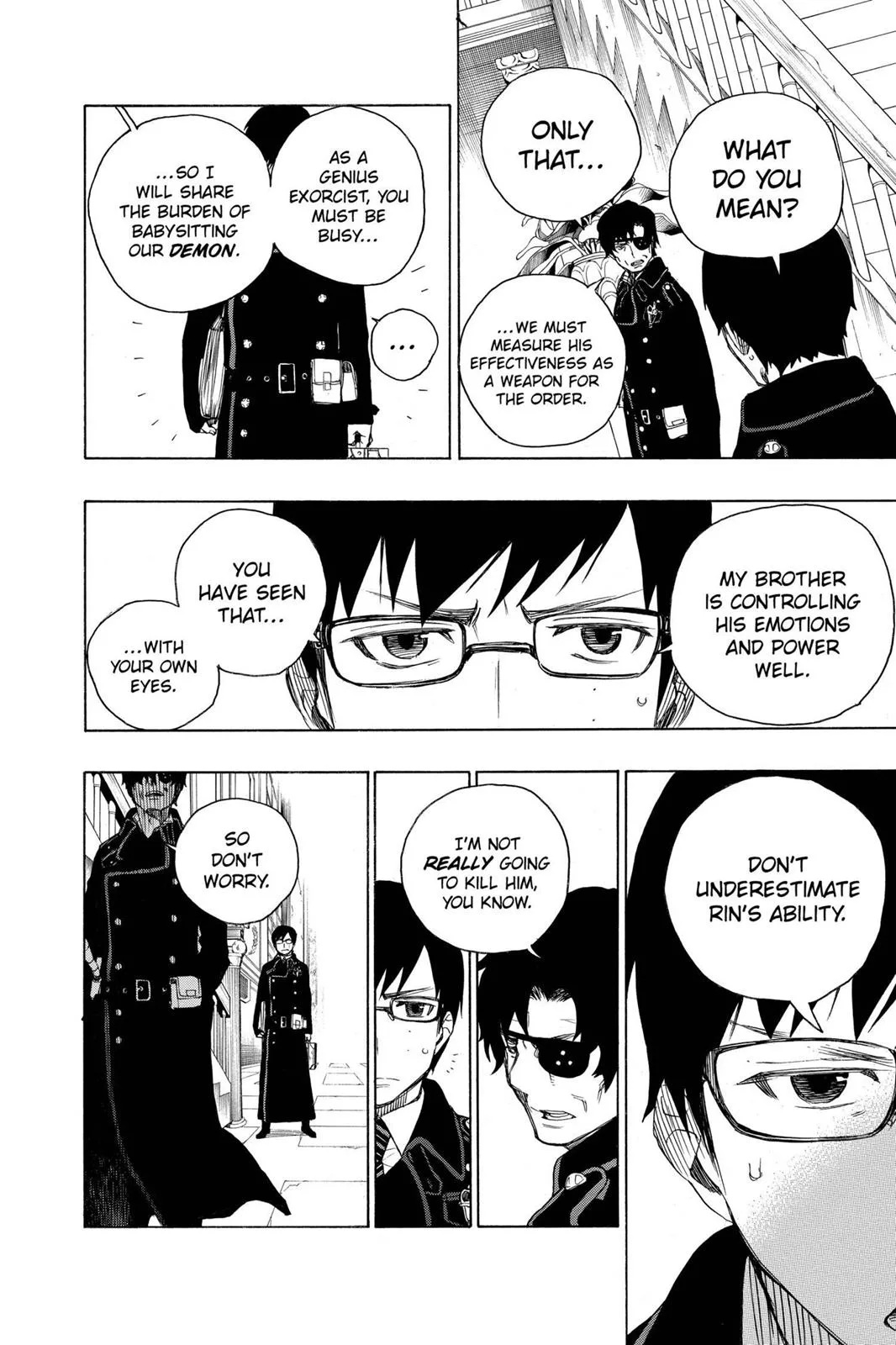 Blue Exorcist, chapter 7, page 12