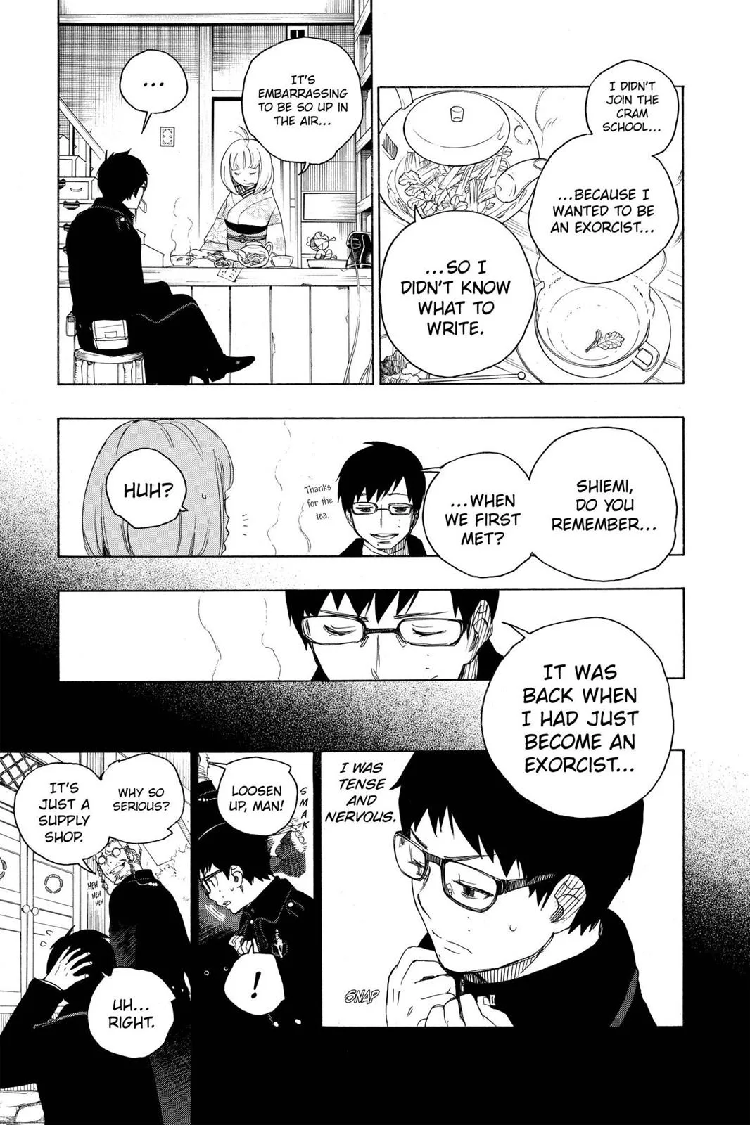 Blue Exorcist, chapter 7, page 15